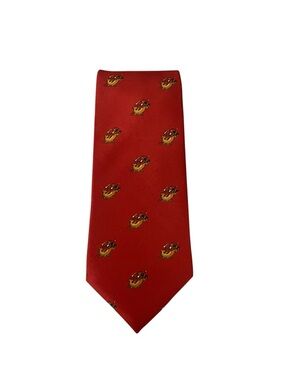 Vintage Natalie Christmas Santa On Sleigh Novelty Tie Made In U.S.A.